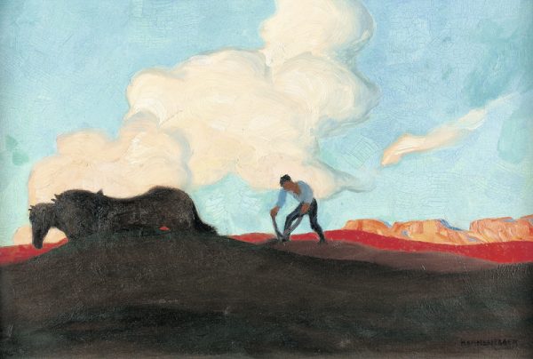 Gloggner Kunstauktionen | «Harte Arbeit (Abend)» – Hans Emmenegger