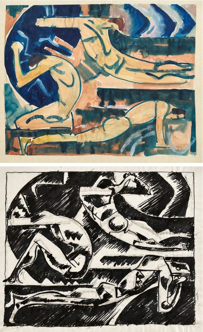 «Jünglinge in der Natur (Studie)» − 1915 – August Babberger